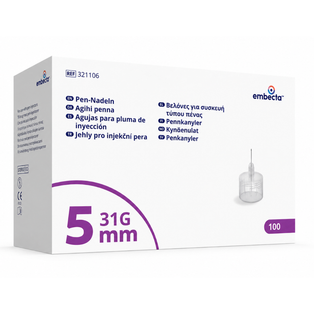 Pennkanyler 5mm 31G embecta