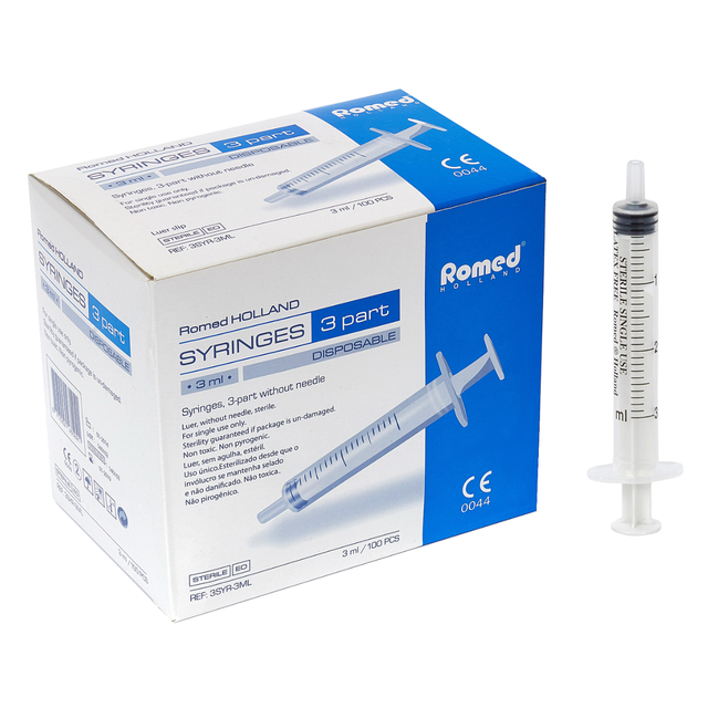 Spruta 3ml 3-komponent Romed