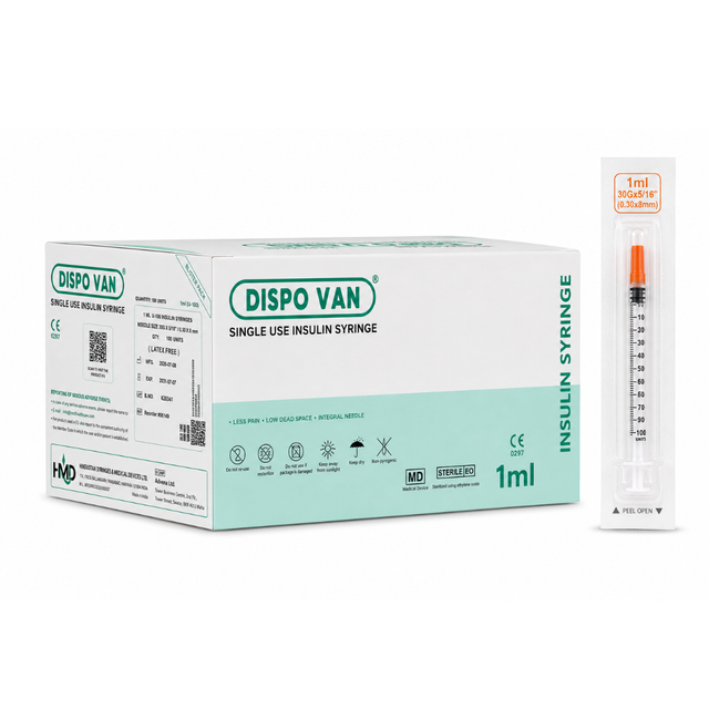 Insuliiniruisku 1 ml 30G × 8 mm - DISPO VAN
