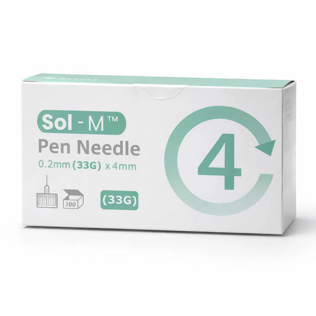 Kynäneulat 4 mm 33G – Sol-M™